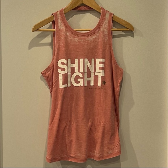 Spiritual Gangster Light Movement Open Back Pink Shine Light Tank - Picture 3 of 6